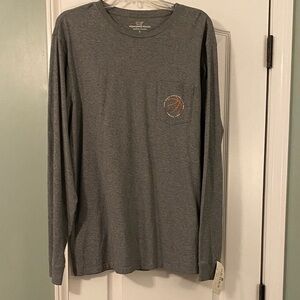 Vineyard Vines Charcoal Long Sleeve Tee